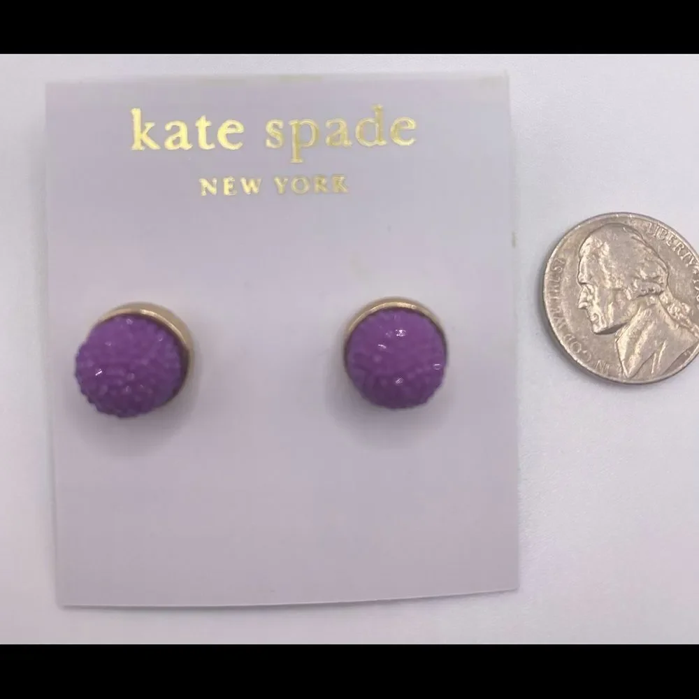 Kate Spade Purple Gumdrop Studs
